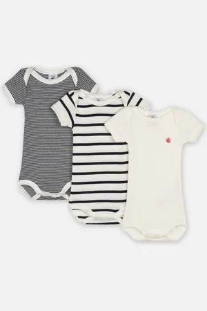 Petit Bateau Lot de 3 bodies Manches Courtes - Abbigliamento - Taglia 3M