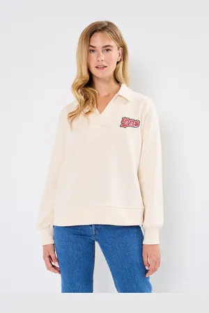 Noisy May NMBELIEVE L/S PATCH POLO SWEAT JRS FWD - Abbigliamento - Taglia L
