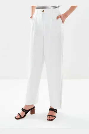 B YOUNG Bydeceri Button Pants - - Abbigliamento - Taglia 36