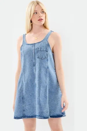 Noisy May Nmlilje Strap Denim Dress Vi474Mb - Abbigliamento - Taglia XS
