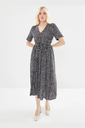 Pieces® Pctala Ss String Tie Midi Dress Noos Bc - Abbigliamento - Taglia XS