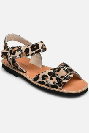 MINORQUINES Avarca Boucle Cuir Léopard - Sandali e scarpe aperte - Taglia 36