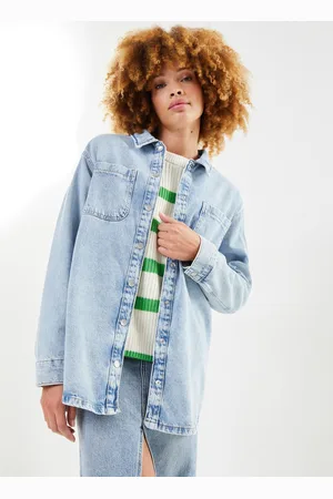Noisy May Nmalva L/S Denim Shacket Az352Lb Noos - Abbigliamento - Taglia S