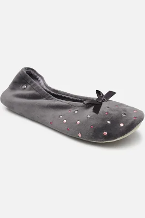 Isotoner Ballerine microvelours – brodée pois - Pantofole - Taglia 35 - 36