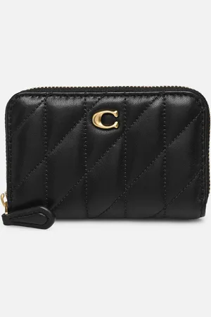 Coach Quilted Pillow Leather Essential Small Zip Around Card Case - Pelletteria - Taglia T.U