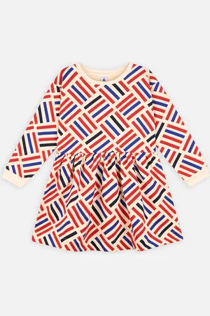 Petit Bateau Robe ML Fille Carla - Abbigliamento - Taglia 5A