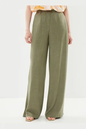 Pieces® PCVINSTY HW LINEN WIDE PANTS - Abbigliamento - Taglia XS