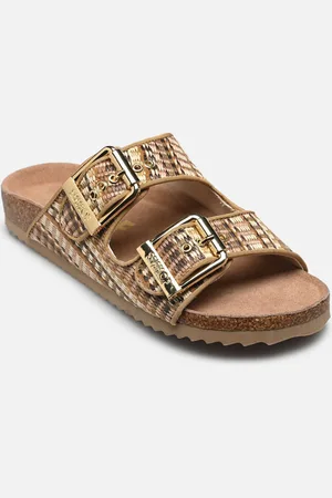 Colors of California Two buckle sandal in rafia - Sandali e scarpe aperte - Taglia 37