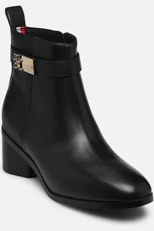 Tommy Hilfiger TH LOGO MID HEEL BOOTIE - Stivaletti e tronchetti - Taglia 38