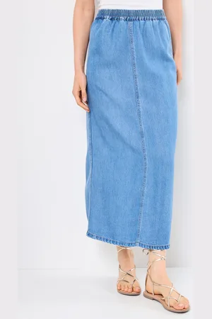 Object OBJFRAME MW RE LONG DENIM SKIRT NOOS - Abbigliamento - Taglia L