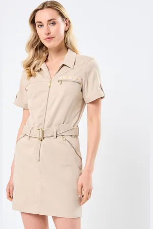 Schott NYC Robe Army Avec Ceinture - Abbigliamento - Taglia XS