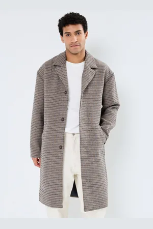 Casual Friday CFClaes houndstooth cheked relaxed coat - Abbigliamento - Taglia S
