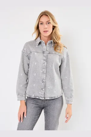 VERO MODA VMHAYDEN LS OVERSIZED EMB SHIRT RA207 - Abbigliamento - Taglia S