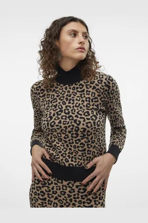 VERO MODA VMARIA ART LS HIGH-NECK PULLOVER GA - Abbigliamento - Taglia S