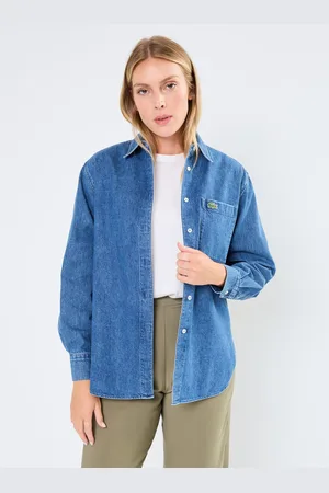 Lacoste Chemise en denim oversize avec poche poitrine - Abbigliamento - Taglia 38