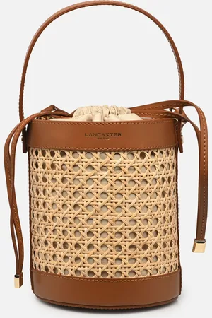 Lancaster Sac seau A lacets coulissants M Cannage Rotin - Borse - Taglia T.U
