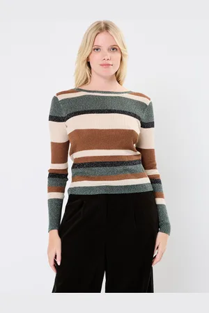 VILA VIEMBER OPEN O-NECK L/S GLITTER KNIT TOP - Abbigliamento - Taglia M