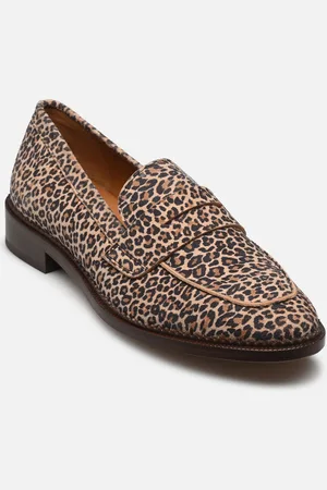 Rivecour Mocassins n°82 - Cuir imprimé - Léopard - Mocassini - Taglia 36