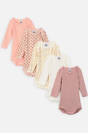 Petit Bateau Lot De Bodies Us ML X5 Semainier - Abbigliamento - Taglia 6M