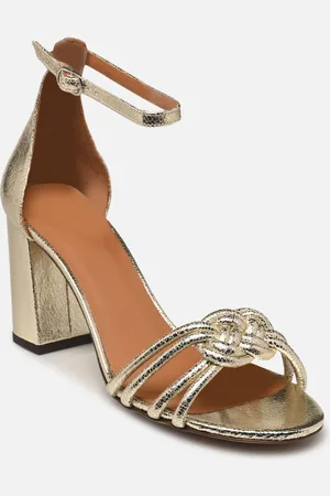 Rivecour Sandales n°191 - Cuir craquelé - Or Blanc - Sandali e scarpe aperte - Taglia 37