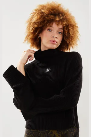 Calvin Klein Label Chunky Sweater - Abbigliamento - Taglia M