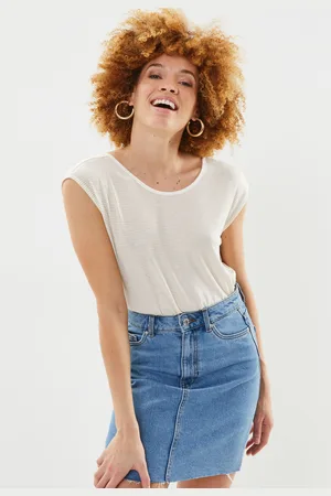 Pieces® Pcrammi Ss Tee Kac Fc - Abbigliamento - Taglia L