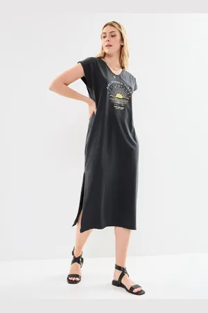 Pieces® Pcann Ss Long Dress Fc Bc - Abbigliamento - Taglia XS