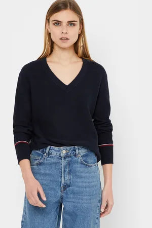 Tommy Hilfiger Global Stp V-Nk Sweater - Abbigliamento - Taglia L