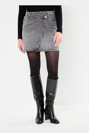 VERO MODA VMBETTY MR SHORT WRAP DENIM SKIRT GU214 - Abbigliamento - Taglia M