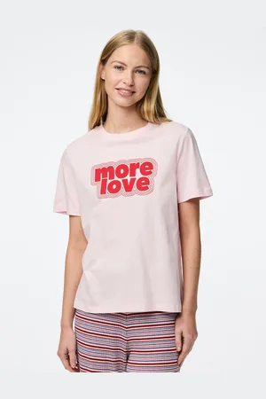 Pieces® PCTAMERA SS PRINTED T-SHIRT JRS BC - Abbigliamento - Taglia L