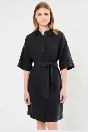 SELECTED Slflinnie 2/4 Short Linen Shirt Dress B - Abbigliamento - Taglia 36