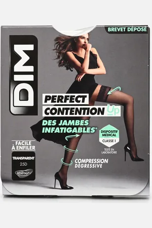 Dim Up Perfect Contention Transparent 25D Noir - Calze e collant - Taglia 1