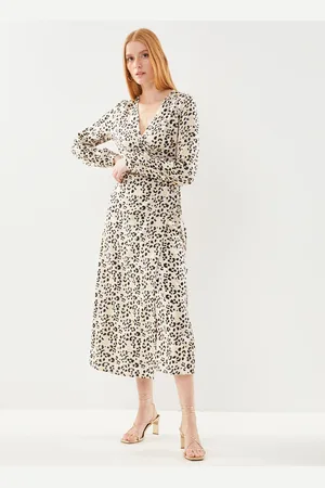 Pieces® PCHELGA LS LONG WRAP DRESS KAC FC - Abbigliamento - Taglia XS