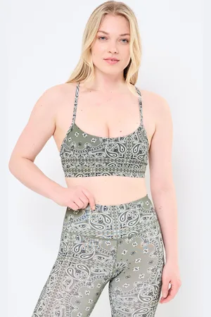 Arizona Love Yoga Bra Kaki Bandana - Abbigliamento - Taglia L