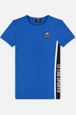 Le Coq Sportif BAT Tee SS N°1 Enfant Bleu Electro - Abbigliamento - Taglia 10A