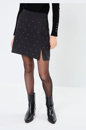 Pieces® Pcpeva Rhinestone Hw Mini Skirt - Abbigliamento - Taglia XS