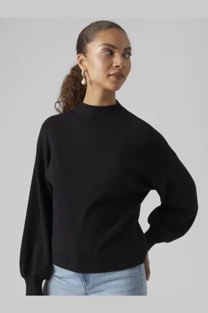 VERO MODA VMNANCY LS FUNNELNK PULLOVER GA - Abbigliamento - Taglia M