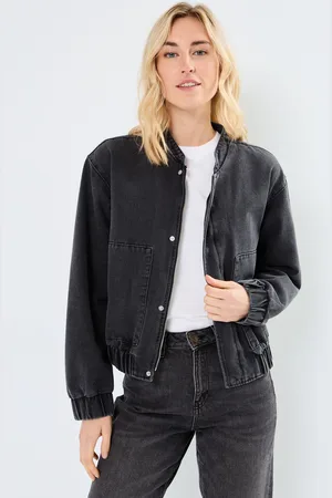 Pieces® Pcpenelope Denim Bomber - Abbigliamento - Taglia XS