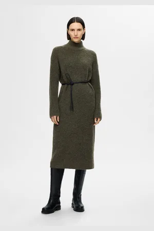 SELECTED SLFMALINE LS KNIT DRESS HIGH NECK NOOS - Abbigliamento - Taglia L