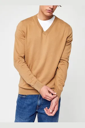 Calvin Klein Stacked Logo V-Neck Sweater - Abbigliamento - Taglia S