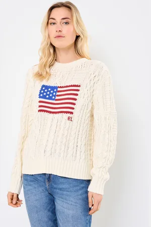 Ralph Lauren Aran Flg Po-Long Sleeve-Pullover - Abbigliamento - Taglia L