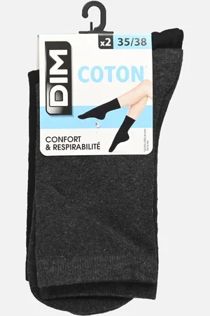 Dim Coton Mi-Chaussettes X2 - Calze e collant - Taglia 35 - 38