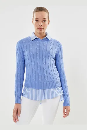 Ralph Lauren Pull torsadé à col rond en coton - Abbigliamento - Taglia M