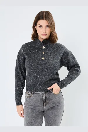 Pieces® Pcnalima Ls High Neck Pullover Bc - Abbigliamento - Taglia XS