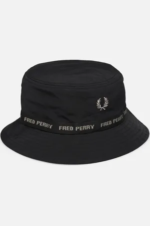 Fred Perry BRANDED TAPED BUCKET HAT - Cappello - Taglia L