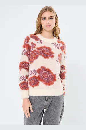 VERO MODA VMPOILU NEWFLOWER LS ONECK PULLOVER FR - Abbigliamento - Taglia XS