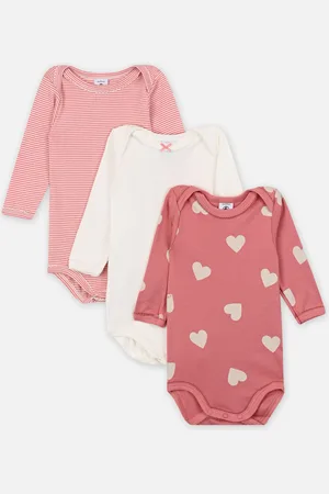 Petit Bateau 3 Bodies US ML A0BGL00 - Abbigliamento - Taglia 12M