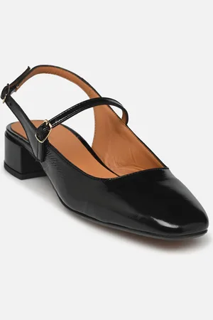 Rivecour Ballerines n°122 - Cuir vernis - Noir - Décolleté - Taglia 36