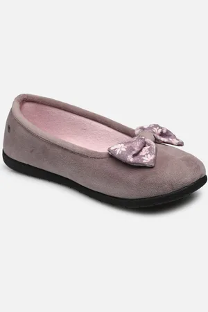 Isotoner Ballerine ergonomique EVERYWEAR Microvelours – nœud imprimé ananas - Pantofole - Taglia 36
