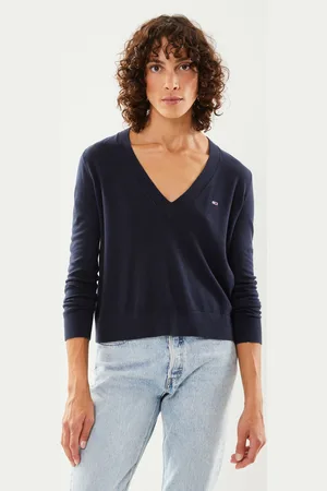 Tommy Hilfiger Tjw Essential Vneck Sweater - Abbigliamento - Taglia L